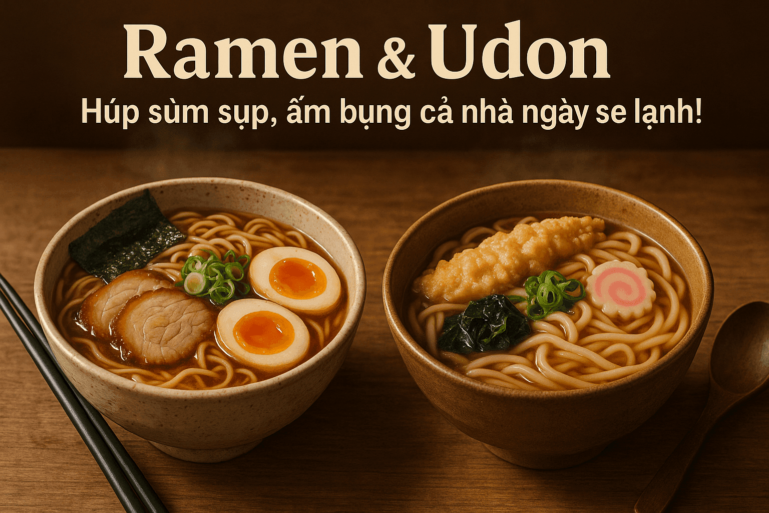 Ramen & Udon: Húp sùm sụp, ấm bụng cả nhà ngày se lạnh!
