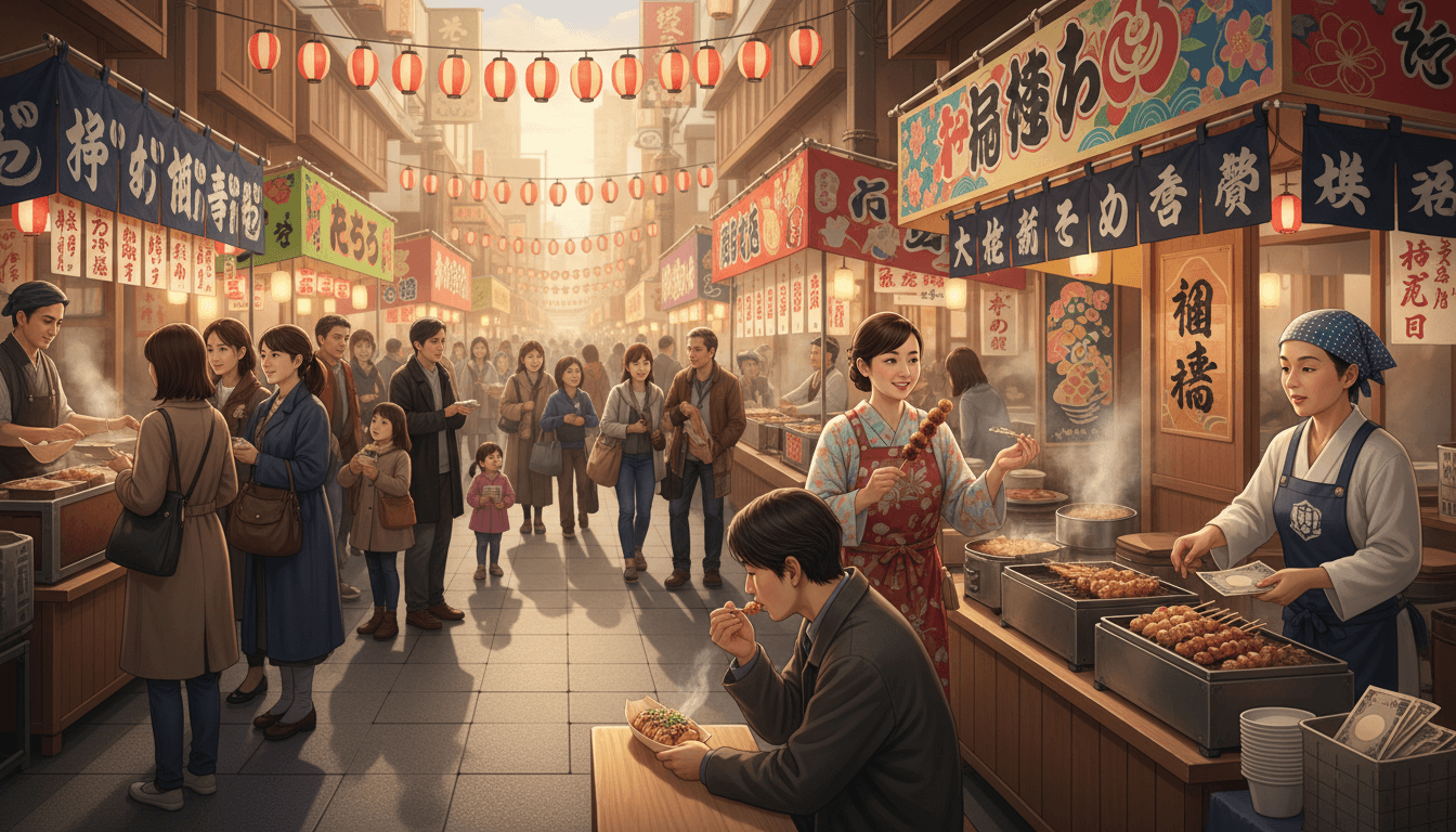 Bí quyết thưởng thức ẩm thực đường phố Nhật Bản như người bản xứ